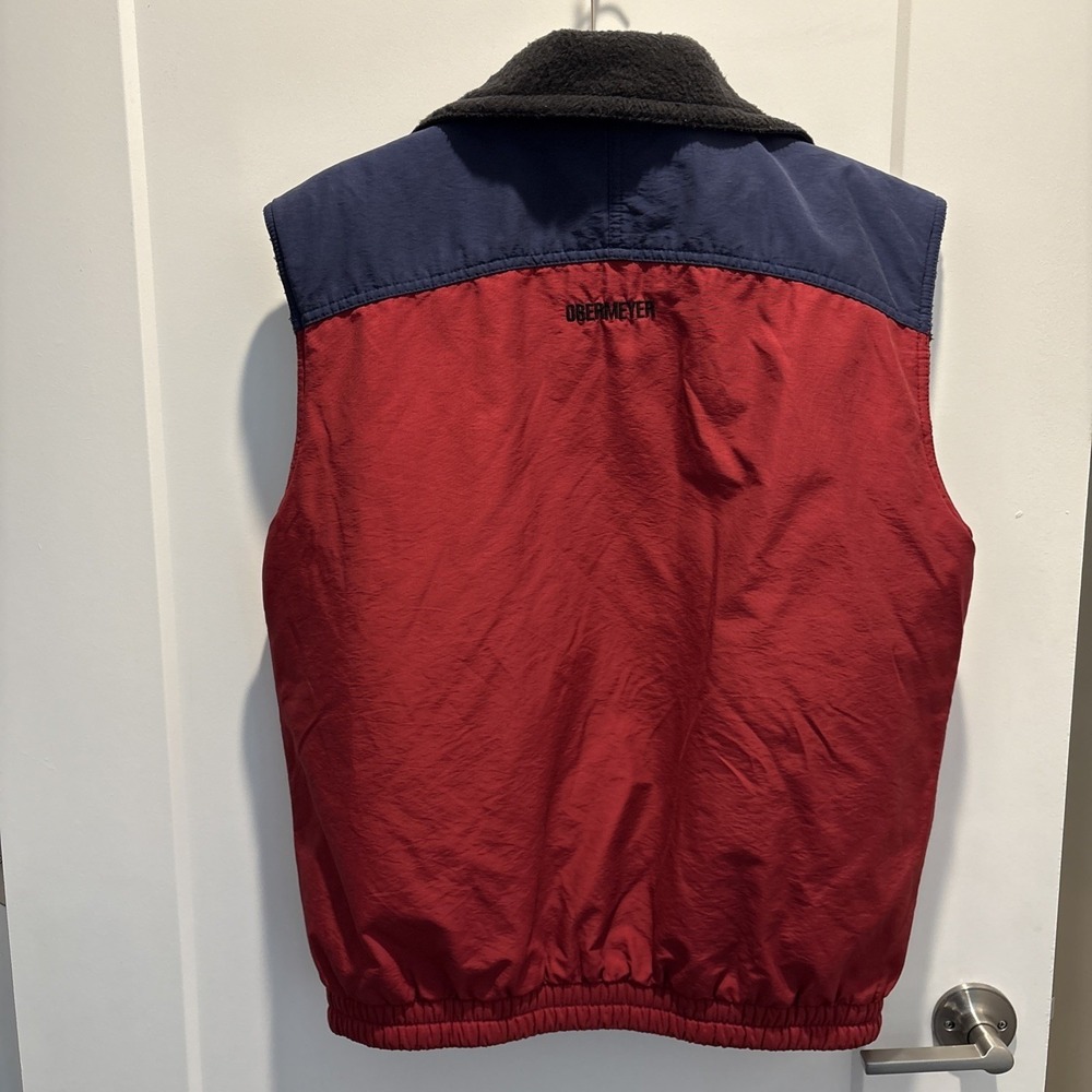 Vintage Obermeyer Vest Men's Small Blue Red Ouray Ski Thermolite 90s Gorp - Picture 2 of 8